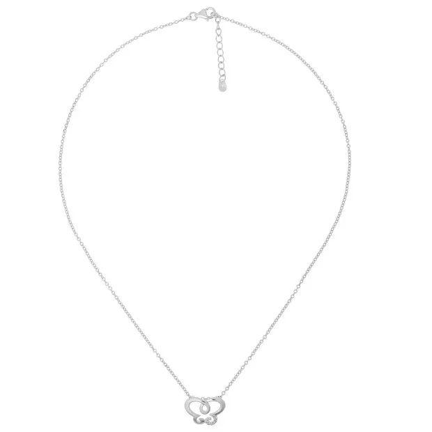 Orphelia Sterling Silver Set: Chain-Pendant + Earrings SET-7088