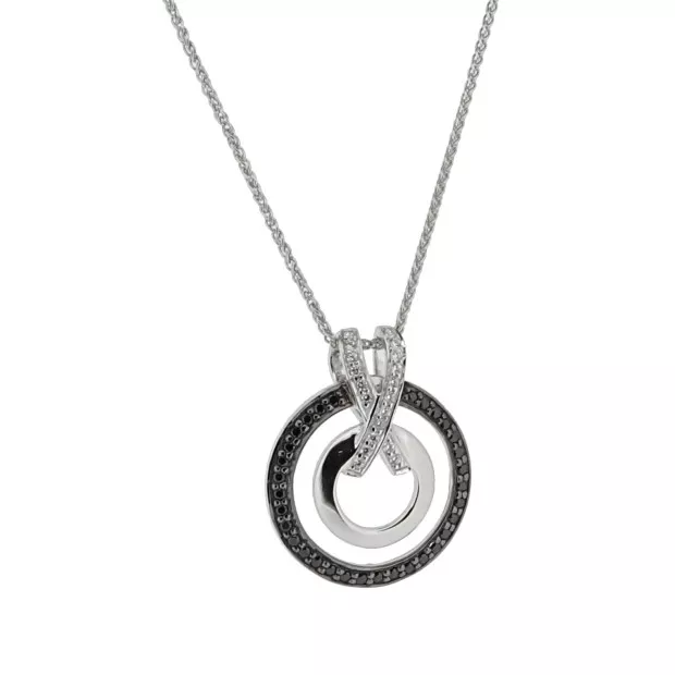 Orphelia Sterling Silver Set: Chain-Pendant + Earrings SET-7095/2