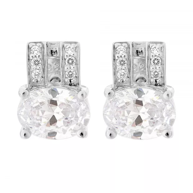 Orphelia Sterling Silver Set: Chain-Pendant + Earrings SET-7122