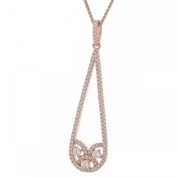 orphelia Tiziana Silver Chain With Pendant ZH-7276/RG
