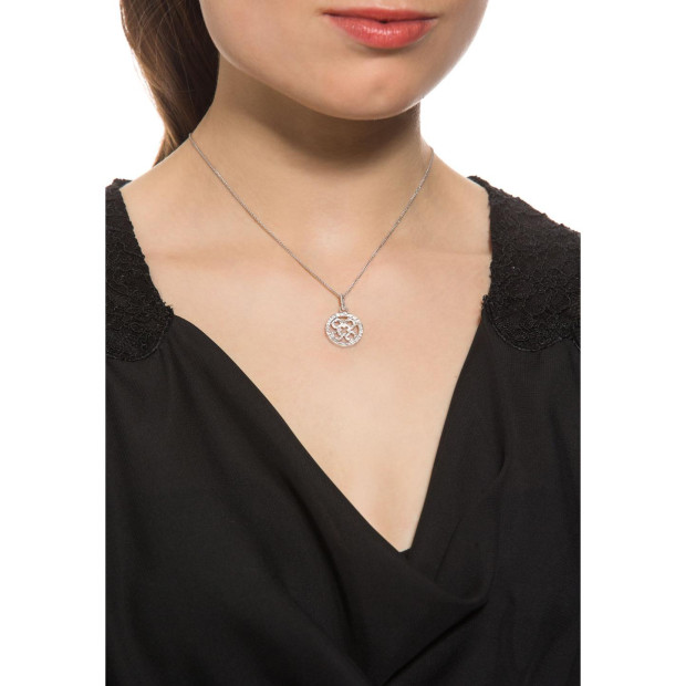 Orphelia Women's Sterling Silver Chain With Pendant - Silver ZH-4865