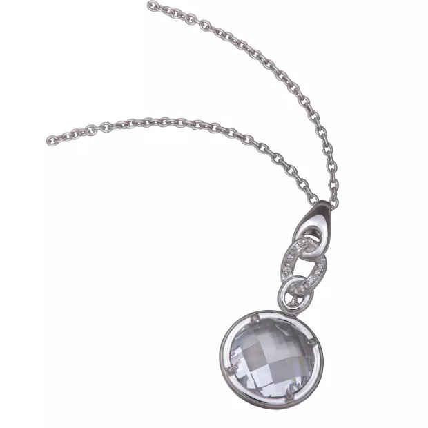 orphelia Women's Sterling Silver Chain with Pendant - Silver ZH-4563