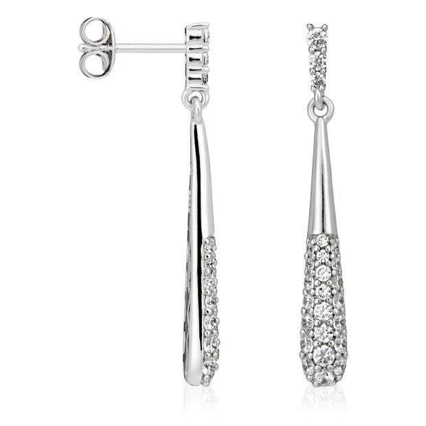 Orphelia Women's Sterling Silver Drop Earrings - Silver ZO-5133