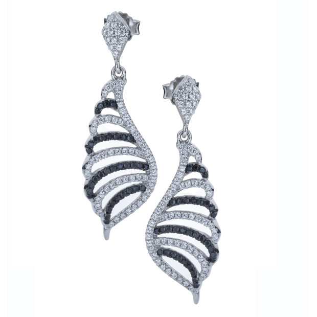 Orphelia Women's Sterling Silver Drop Earrings - Silver ZO-5227