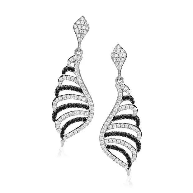 orphelia Women's Sterling Silver Drop Earrings - Silver ZO-5227