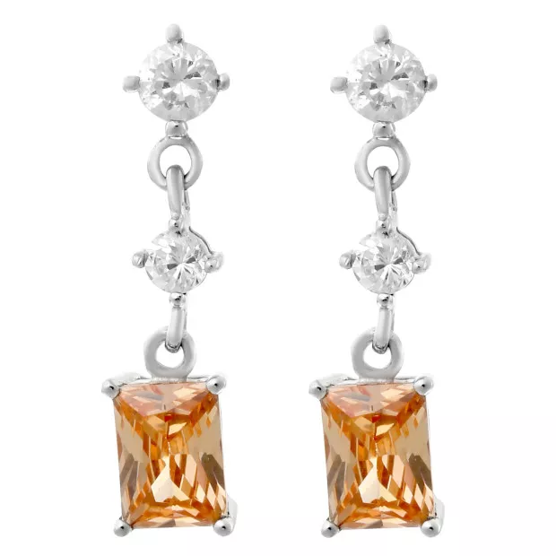 orphelia Women's Sterling Silver Drop Earrings - Silver ZO-5533