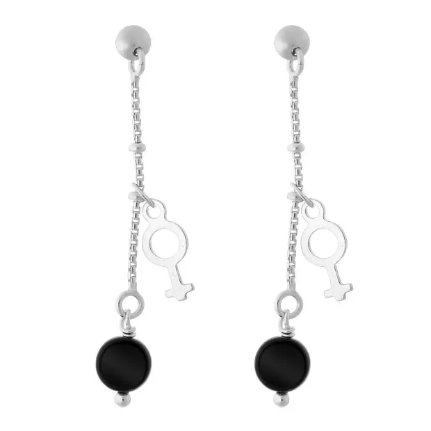 orphelia Women's Sterling Silver Drop Earrings - Silver ZO-5550