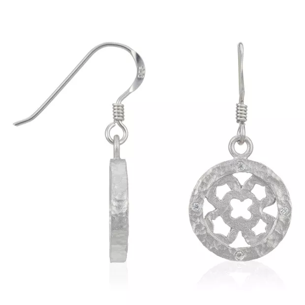 Orphelia Women's Sterling Silver Set: Chain-Pendant + Earrings - Silver SET-5251