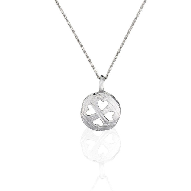 Orphelia Women's Sterling Silver Set: Chain-Pendant + Earrings - Silver SET-5234
