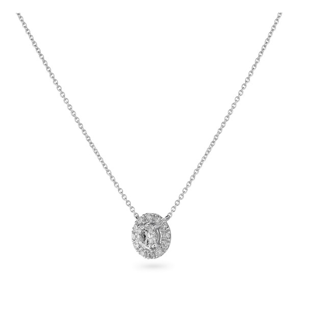 Orphelia Women's Whitegold 18C Chain With Pendant - White KD-2029