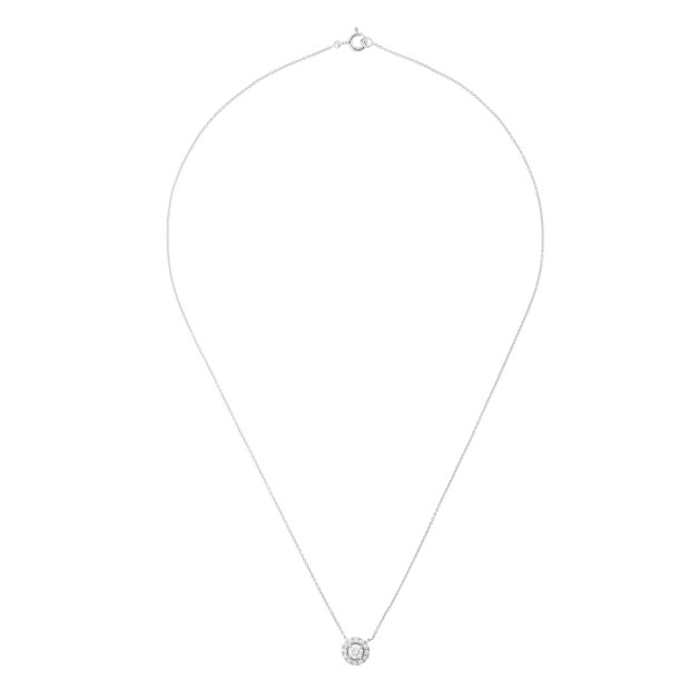 Orphelia Women's Whitegold 18C Chain With Pendant - White KD-2029