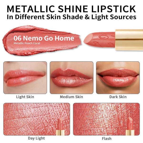 Oulac Metallic Shine Lipstick