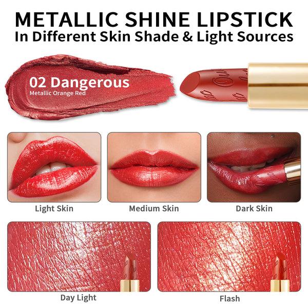 Oulac Metallic Shine Lipstick