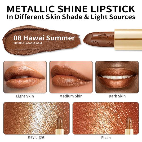Oulac Metallic Shine Lipstick