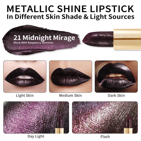 Oulac Metallic Shine Lipstick