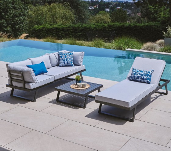 Ozalide ANDUZE TROPIC AVOCAT - Lot De 2 Coussins Extérieur - 40x40x15