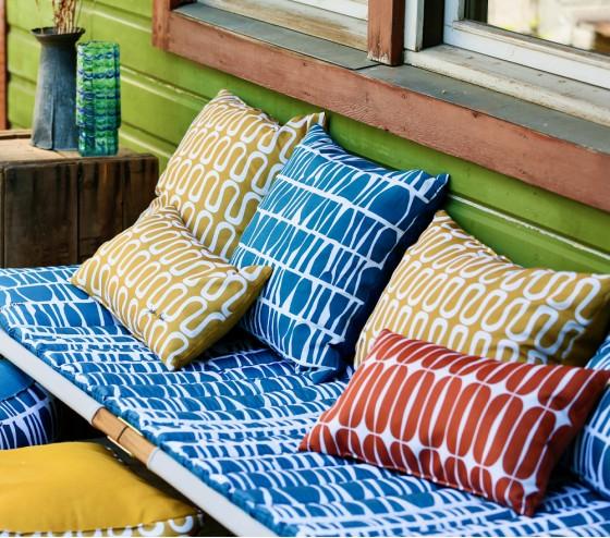 ozalide ANDUZE TROPIC AVOCAT - Lot de 2 coussins extérieur - 50x30x15