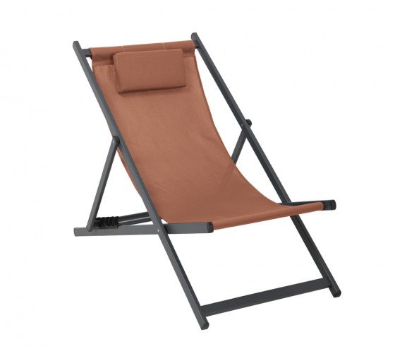 ozalide ATHOS - Lot de 2 Chiliennes - Aluminium - Terracotta