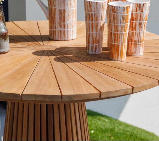 ozalide BALIGOS BAR - Ensemble de bar - 4 personnes - Bois et blanc