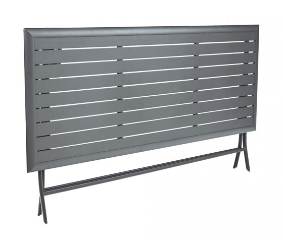 Ozalide BAYONNE BOREAL XL - Ensemble Table Et Chaises De Jardin - 6 Places - Gris Anthracite