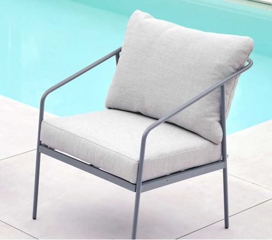 Ozalide CAP FERRET - Salon De Jardin - 4 Places - Anthracite