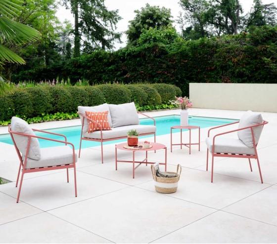 ozalide CAP FERRET - Salon de jardin - 4 places - Terracotta