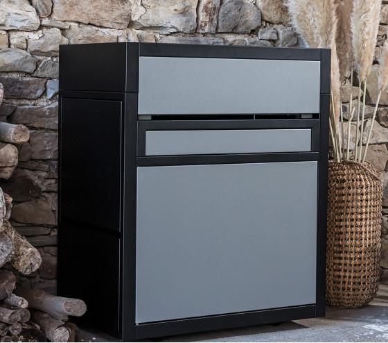 ozalide Capots Premium Acier pour Chariot 60 Noir et Gris clair - Forge Adour