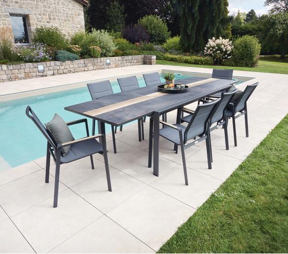 ozalide CARMEL XL NEW - Table de jardin extensible - 12 places