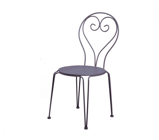 Ozalide CASABLANCA - Ensemble Table Et Chaises De Jardin - 4 Places - Anthracite