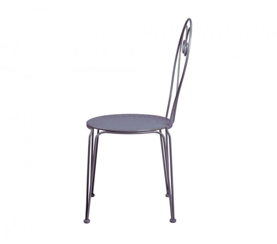 Ozalide CASABLANCA - Ensemble Table Et Chaises De Jardin - 4 Places - Anthracite