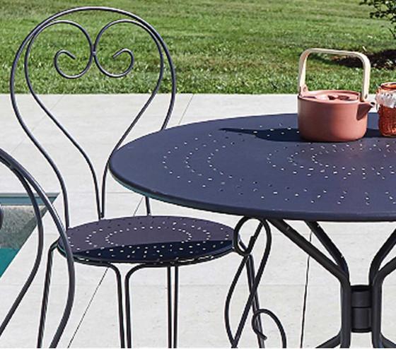 ozalide CASABLANCA - Ensemble table et chaises de jardin - 4 places - Anthracite