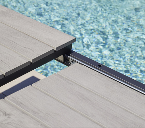 Ozalide CAVALAIRANA - Ensemble Table Et Chaises De Jardin - 8 Places - Gris Perle