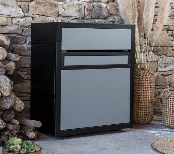 Ozalide Chariot Premium Acier Noir & Gris Clair 60 - Forge Adour