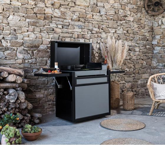 ozalide Chariot Premium Acier Noir & Gris clair 60 - Forge Adour