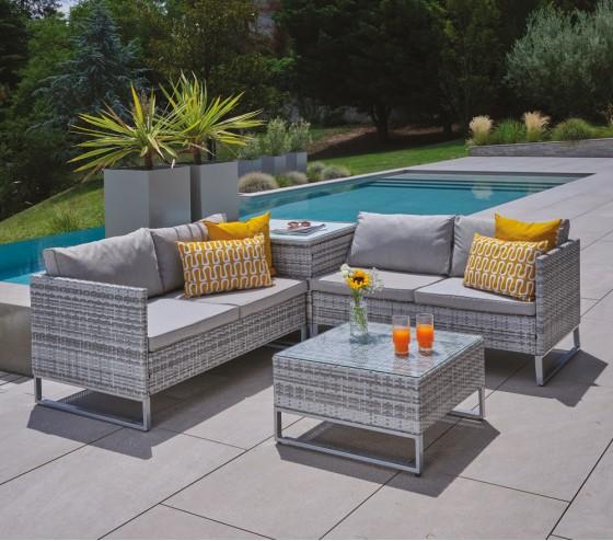 Ozalide ELECTRO CUMIN - Lot De 2 Coussins Extérieur - 40x40x15