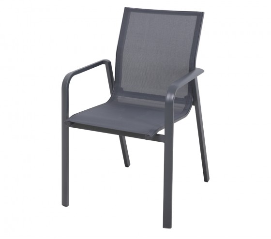 Ozalide GUETHARY - Fauteuil De Jardin - Gris Anthracite