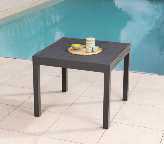 ozalide HONFLEUR ALU - Table de jardin extensible - 6 places