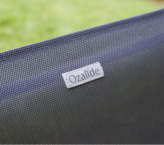 Ozalide HONFLEUR BEZIERS ARDOISE - Ensemble Table Et Chaises De Jardin - 6 Places - Gris Anthracite