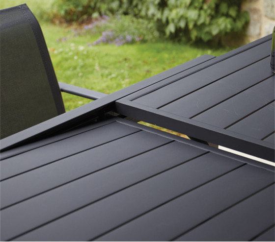 Ozalide HONFLEUR XL ALU - Table De Jardin Extensible - 8 Places