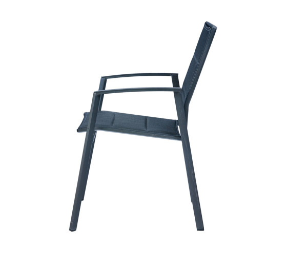 Ozalide JULINEA - Ensemble Table Et Chaises De Jardin - 8 Places - Chêne Doré Et Nuit Anthracite