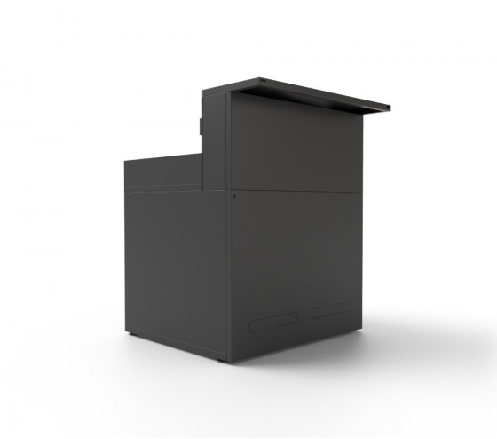 Ozalide Meuble Support Desserte Acier Noir - Forge Adour