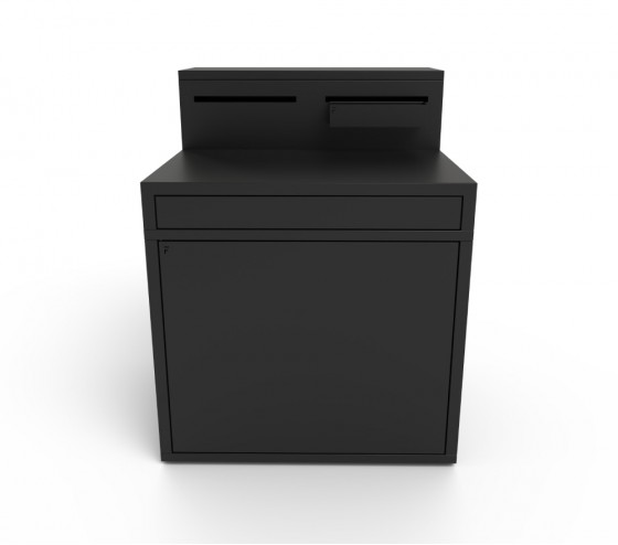 Ozalide Meuble Support Desserte Acier Noir - Forge Adour