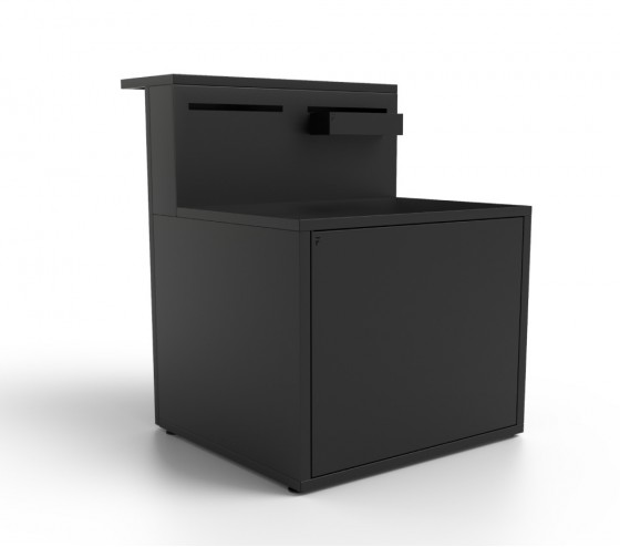 ozalide Meuble support plancha acier noir - Forge Adour