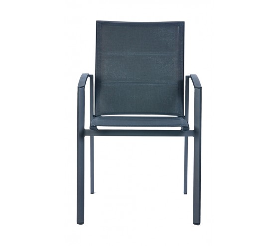 ozalide MINEA - Fauteuil de jardin rembourré - Gris Anthracite