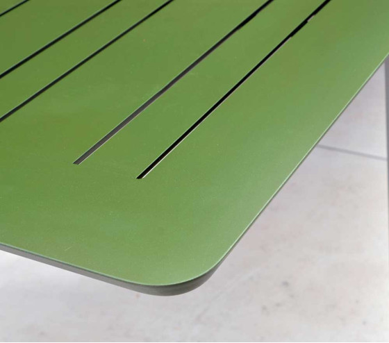 ozalide NAIROBI - Ensemble table et chaises de jardin - 8 places - Vert Mélèze