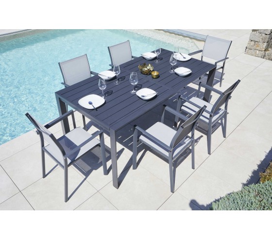 Ozalide ARGOS - Fauteuil De Jardin - Gris Perle