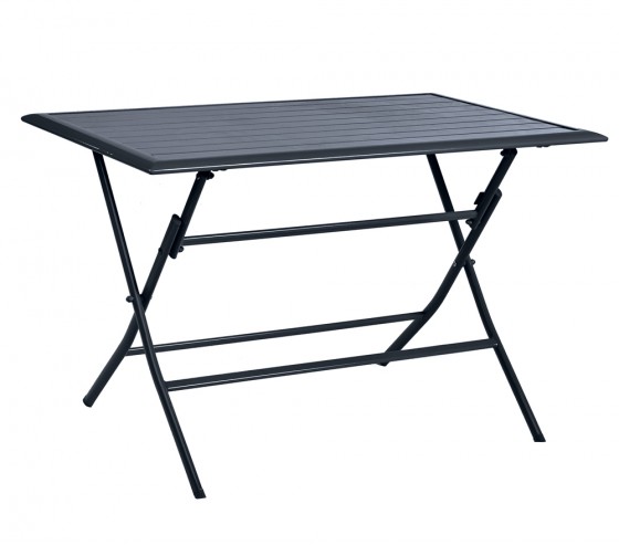 Ozalide BAYONNE - Table De Jardin Pliante - 4 Places