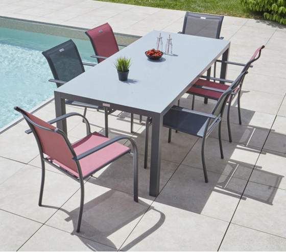 Ozalide BEZIERS - Fauteuil De Jardin - Gris Anthracite