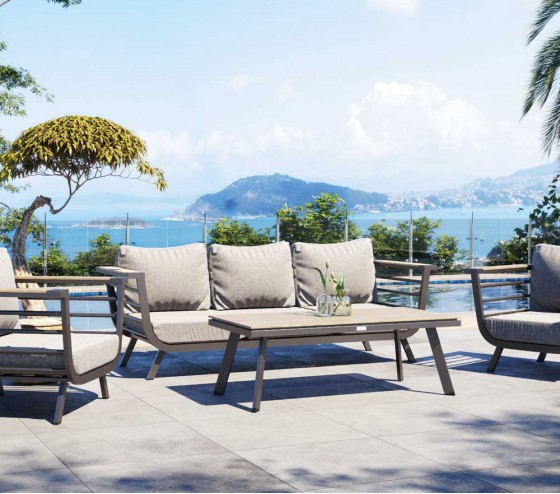 ozalide CARMEL - Salon de jardin - 5 places