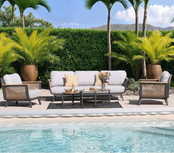 ozalide CASSIS - Salon de jardin - 6 places